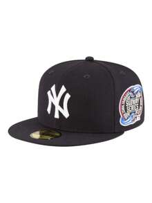 New Era 59FIFTY棒球帽 运动防晒 透气舒适 印有品牌标志 百搭 弹性好 印花撞色 日常健身 外出街头风 学校 旅行 海军蓝 11941901 - 黑色/赭色 - 查看 1