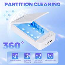 Esterilizador de Unhas UV, Caixa de Desinfecção e Fragrância Multifuncional para Ferramentas de Unhas, Adequado para Ferramentas de Unhas, Pincéis de Maquiagem, etc., Caixa Esterilizadora Portátil para Salões de Unhas, Casa, Viagem, Presente Perfeito para Artistas de Unhas, Entusiastas de Beleza, Amantes de DIY, Ideal para Natal, Aniversário - Multicolorido - Visão 8