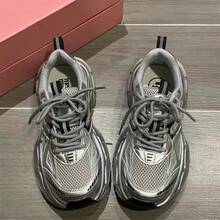 Women Casual Athletic Shoes - Silver - View 4