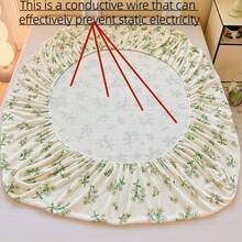 1 Stück süßer, verstärkter Spannbettlaken, warme Bettwäsche-Set für Herbst/Winter (Kissenbezug nicht enthalten)