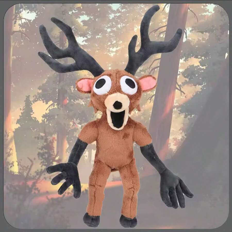 Ciervo de peluche 99 Noches en el Bosque tamaño 38cm juego terror horror para niños adorno decorativo suave habitación regalo original peluche colección