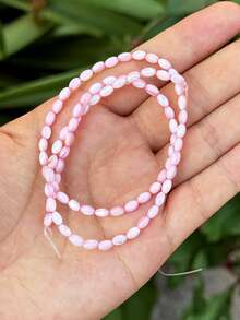 1 Peça de Contas de Pérola de Semente Bege em Forma de Pinguim Marinho, Contas de Pérola de Semente Multicolorida, 3*5mm, Adequada para Fazer Pulseiras e Colares Femininos, Adequada para Acessórios Feitos à Mão DIY