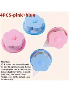 10pcs Flower Shaped Washing Machine Lint Filter - Floating Lint Catcher, No Electricity Needed, Laundry Mesh Bag, Durable Material, Easy To Use, Suitable For Household Laundry, Gentle On Clothes, Removes Pet Hair And Fuzz From Washing Machine Filter