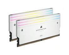 CORSAIR Dominator Titanium RGB DDR5 RAM 64GB (2x32GB) DDR5 6400MHz CL32 Intel XMP Computer Memory Compatible With ICUE - White (CMP64GX5M2B6400C32W) - White - View 2