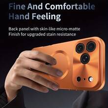 TaoKinall Magnetic Privacy Phone Cover For Iphone 17, 17 Air, 17 Pro, 17 Pro Max, 16, 15, 14, 13, And 12 In Plus, Pro, And Pro Max Versions - Features A Semi-Transparent Back With A Logo, A Shockproof Metal Bumper, A Round Magnetic Ring - Silver - View 2