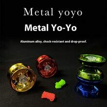 1pc 2025 New Metal Yoyo Ball (Random Color), Alloy Yo-Yo Toy For Competition, Beginner Yo-Yo, Gift For Boys/Girls, Birthday/Christmas/Gift