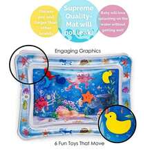Inflatable Water Sensory Mat For Babies Developmental Toy - MIXED BLUE - View 4