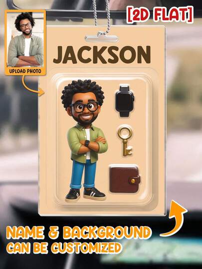 Customized 2D Movable Doll Packaging Box, Toy Box Style Art Gift, Personalized Car Decor, Gift For Family & Friends, Christmas Decoration, Multifunctional, Decorative, Reusable, Exquisite & Fashionable, High Quality, Colorful, Modern, Customizable, Personalized, Unique, Ideal Gift For Him, Ideal Gift For Her, Gift For Boyfriend, Dad