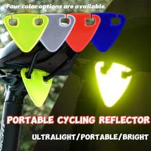 多色反光应急尾灯，适用于夜间骑行，高可见度自行车配件 - 无需电池，增强夜间能见度和道路安全，车辆安全配件，山地车和公路车应急警示灯，自行车配件，摩托车配件