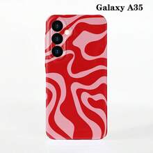 1pc Minimalist Asymmetrical Patchwork Pattern Glossy Hard Shell Phone Case, Suitable For IPhone 11/12/13/14/15/16 Pro Max