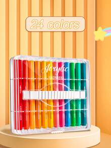 12/24/36/48/60 Colors Acrylic Marker Pens Set, Large Capacity, Opaque, Suitable For Art Painting, Graffiti And Watercolor, Applicable For Art Creation, Daily Drawing, Coloring, Marking And More - Multicolor - View 10