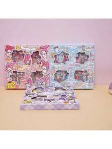 96张/套正品防水卡通动物图案贴纸，适用于剪贴簿礼盒、DIY项目和水瓶装饰，图案不重复，适合作为圣诞节、感恩节、情人节、新年礼物。 - 彩色 - 查看 7