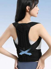 1 Piece Fall Winter Posture Corrector Brace, Invisible Back Straightener Suitable For Teens And Adults, Slouch Posture Correction, Improve Posture Corrective Device & Shoulder Support - Suitable For Daily Wear, Clavicle Stabilization - Promote Healthy Posture, Prevent Hunchback-Scoliosis, Hunchback, Hump, Thoracic, Spine Corrector Gym Accessories Lumbar Girdles
