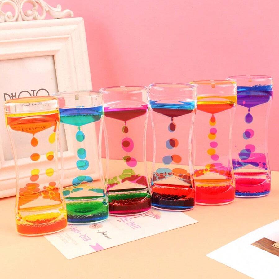 1 chiếc - Đồng hồ hẹn giờ rò rỉ chất lỏng hai màu, phụ kiện quà tặng sáng tạo bằng acrylic giúp giảm căng thẳng, quà tặng cho bạn bè, quà Giáng sinh, quà năm mới. - Nhiều màu - Xem 1