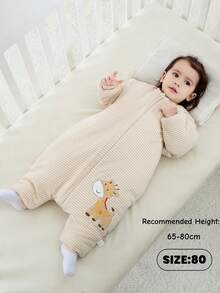 Children Quilted Sleeping Bag For Four Seasons Infant Toddler Boy Girl Detachable Sleeve Split Leg Striped Printed Sleepsack One Piece Sleep Sack - Multicolor - View 17