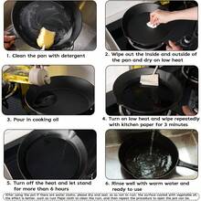 3/4/5PCS Cast Iron Skillet, Frying Pan With Drip Spout, Pre-Cooked Oven Cookware, Indoor And Outdoor Cooking For Camping, Grilling, Restaurant Chef Quality