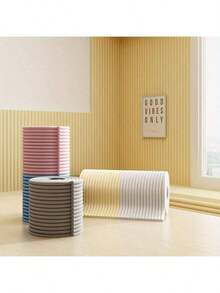 WholeNight 1卷2米厚宽婴儿防撞墙贴，纯色XPE泡沫材质，可定制设计，自带背胶，柔软防水，条纹网格防撞设计，适用于保护墙角、窗台、床头板和家具边缘，适合日常家居使用。 - 彩色 - 查看 5