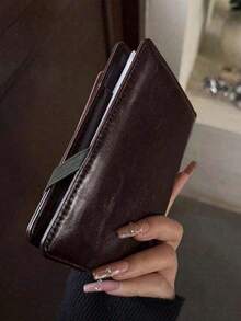 1 pieza Portapassaporte y estuche para tarjetas multifuncional, Funda de pasaporte de piel sintética, Adecuado para viajes, escuela, vacaciones, viajes de negocios, unisex, esencial para mujeres viajeras