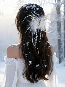 Winter Light Luxury Super Hold Oversized Hair Claw For Women - Soft Fluffy Plush Hair Accessory With Exquisitely Sculpted Metal Frame, Hand-Inlaid Premium Rhinestone Butterfly Motif, High-End Polished Metallic Finish, Sturdy Non-Slip Jaw Clip With Anti-Slip Silicone Lining, Skin-Friendly Plush Fabric, Oversized Size For Thick/Extra-Thick/Medium/Long Hair