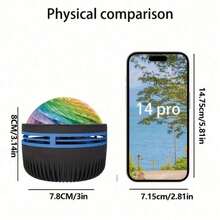 1pc Aurora Night Light - Northern Lights Projector With Remote Control - Room LED Lamp, Mini Night Light Projector Ambience Lighting For Bedroom/Ceiling/Party Decor - Multi-color light - View 12