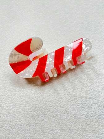 1Pc And Candy Vine Hair Clip , Gingerbread Shaped Hair Clip With Frozen Details - Stable Base For Braids, Braids, Braids - Elegant And Playful Design For Christmas Party Decorations And Women's Gifts, With Rhinestone Decorations - Men's And Candy Bamboo Hair Clips, Gingerbread Women's Accessories, Women's Hair Accessories, Suitable For Daily Falling Hair, Hair Claw, Hair Claw Clip Winter Hair Clutch