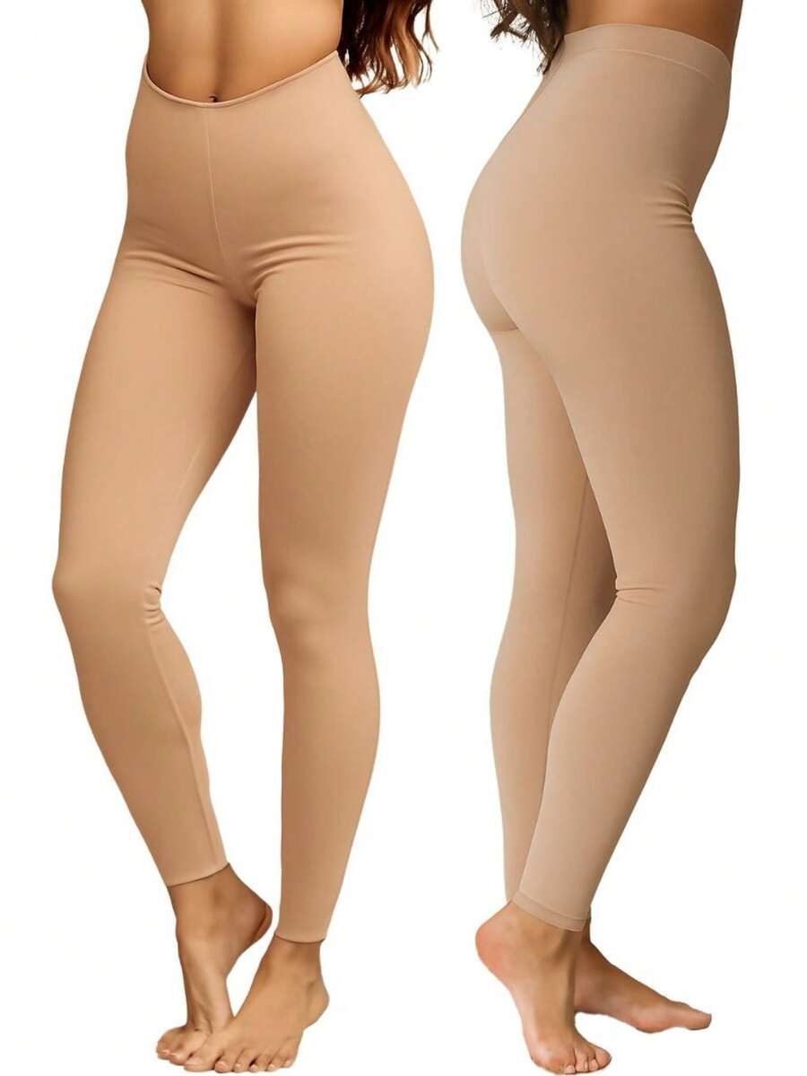 Women's Petticoat Pants Second Skin Non-Transparency Fashion Comfortable Basic Wear Underneath - 米色 - 查看 1