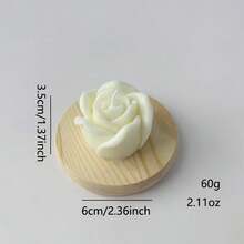 1pc Rose Shaped Scented Candle, Aromatherapy Decor