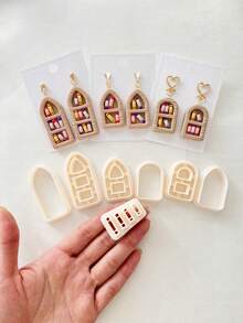 Books Clay Cutters, Polymer Clay Cutters For 3D Bookshelf Clay Earrings Jewelry Making, Back To School Book Clay Cutters For Polymer Clay Jewelry Earrings, Miniature Clay Jewelry Cutters