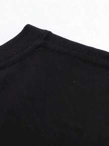 Camiseta casual para hombre, 100 % algodón, con un moderno estampado gráfico, perfecta para ir al gimnasio y un regalo ideal para cualquier entusiasta del fitness. Ligera y transpirable, de manga corta para el verano. - Negro - Ver 3
