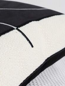 1pc/2pcs Patchwork Bohemian Style Embroidered Contrast Color Pillow Cover With Ruffle Edges, Suitable For Bedroom, Living Room, Sofa, Modern Festive Decor, Outdoor Garden, Party, 45*45cm, Fits Pillow Insert