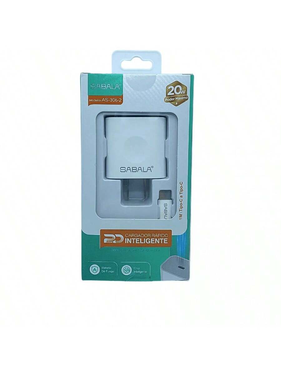 CARGADOR SABALA CABLE TC, 20W, ENTRADA TC