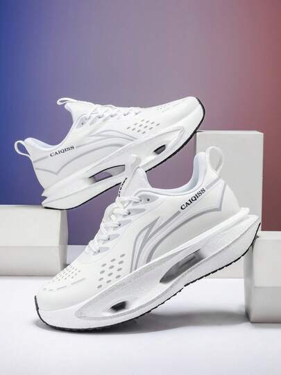 男士跑步鞋 - 轻便透气，软垫鞋底，适合公路和户外，多功能防滑鞋，适合马拉松、铁人三项、越野跑、骑行、健身、徒步旅行、登山、休闲装、都市运动风格