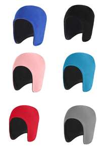 2-częściowa zimowa ciepła czapka do jazdy na rowerze na świeżym powietrzu, polarowa wiatroszczelna ochrona uszu, zimowa dwuwarstwowa polarowa czapka do spania dla osób starszych, ciepła czapka z klapkami na uszy do jazdy na rowerze na świeżym powietrzu i ochrony przed zimnem, nadająca się do prania ręcznego, czapka zimowa, 1 szt.