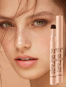 1 Peça Caneta Carimbo de Sardas com Aparência Natural, À Prova d'Água, Secagem Rápida, à Prova de Borrões para Mulheres