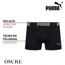 Kit 2 Puma Microfiber Seamless Boxer Briefs Original Box - 1 黑色 1 藍色 - 查看 3