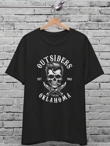 The Outsiders Multicolor Uni T-Shirt For  & Wo, Greasers Oklahoma, Greaser Shirt, Hot Road, Stay Gold Ponyboy, Gift For Dad, 1960s Style - Style2 - 查看 1