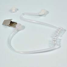 Earpiece Headphones Prop, Earplugs Acoustic Tube Headset Secret Service Security Guard Costume Ear Piece Costume Accessory Halloween Costume White - 1 - View 7