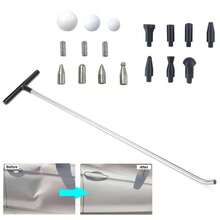 Dent Removal Rods Car Crowbars Paintless Dent Repairing Tools Kits - Silver - View 4