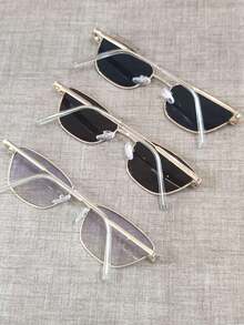 2025 New Ultra-Light Small Square Frame , Anti-UV  Women, Sun Protection, Fishing, Travel, Cycling - màu nâu - Xem 4