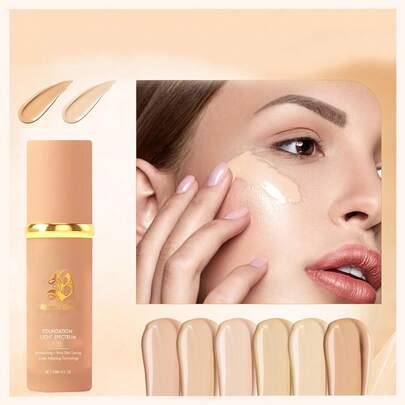 Base de maquillaje 4 en 1:Resistente al Agua y al Sudor y Transpirable Control De La Grasa, Cobertura Completa y Ligero, Corrector Sin Poros, Ligera y no Pegajosa Multifuncional, Hidratante y Nutritiva es Ideal para el Cuidado de la Piel resultados naturales duraderos