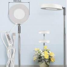 Luz de crecimiento de ángel de 9 cm, luz de cultivo LED de espectro completo para plantas de interior en maceta, altura ajustable, temporizador automático 3/9/12H, pequeño diámetro, adecuado para plantas pequeñas