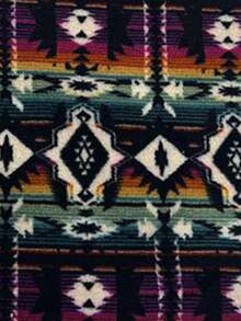 Women's Christmas Geometric Print Drawstring Waist Wide Leg Pants