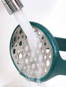 1pc Stainless Steel Potato Masher, Manual Garlic Press Crusher Kitchen Tool - Multicolor - View 5