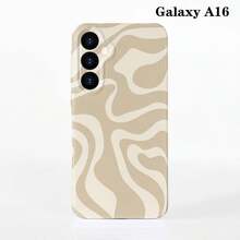 1pc Minimalist Asymmetrical Patchwork Pattern Glossy Hard Shell Phone Case, Suitable For IPhone 11/12/13/14/15/16 Pro Max