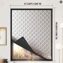 Sehr nützlicher Winterfenster-Isolations- und Heizvorhang, windundurchlässig, schalldicht, Dichtungsfolie, selbstklebende Blasen-Isolierfolie, abnehmbarer Türvorhang