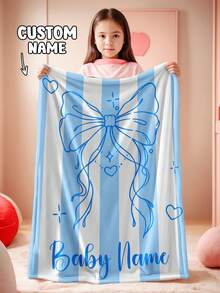 1 Stück personalisierte Decke, Textdecke, DIY Decke, Musterdecke, Gedenkdecke. Wandteppich, Fotoporträt Deckendesign, geeignet für Mädchen, Jungen, Erwachsene, Valentinstag, leicht, Baby Decke, personalisierte Decke, personalisierte Fotodecke