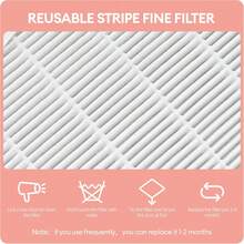 Foreverlily Nail Dust Collector Filters For 550PA Nail Dust Cleaner With Powerful Suction Extractor Fan - White - View 6