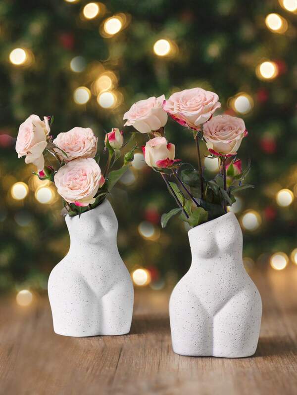 Ceramic Round Light Coffee-Coloured Vase, Suitable For Decorating School Dormitories, Offices, Parties, Festive Occasions, Birthdays, Weddings, Home Entrances, Hotels, Restaurants, Living Rooms, Bedrooms, Kitchens, Gardens, And Christmas Decorations. High Quality.