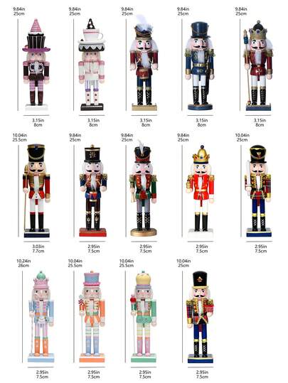 25cm Nutcracker Soldier Home Decor Wooden Nutcracker Doll Christmas Decoration, European Style New Nutcracker Hanging Ornament Cartoon Plush Doll, 10in Factory Direct Christmas Decoration Nutcracker Soldier Christmas Gift Christmas Decorations Home Christmas Gifts Christmas Decor