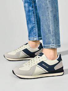 STARNOVO 1 双男士秋冬新款平底休闲运动鞋，低帮，皮革鞋面，防风，舒适衬里，商务休闲户外运动步行鞋 - 米色 - 查看 6